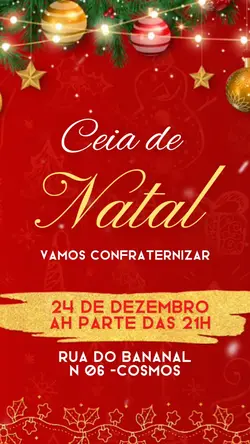 Convite Ceia Natal