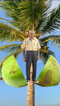 Leaving the coconut