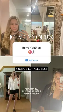 IG add yours: selfie