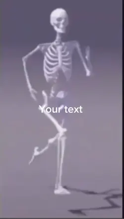 Sad Skeleton running