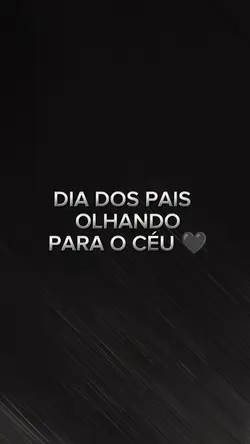 Dia dos pais saudade