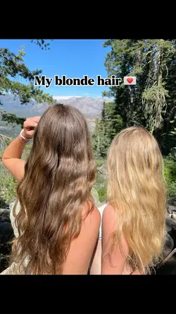 My blonde hair