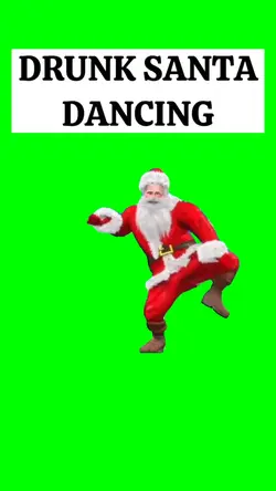 DRUNK SANTA DANCING
