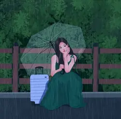 Alone in the rain