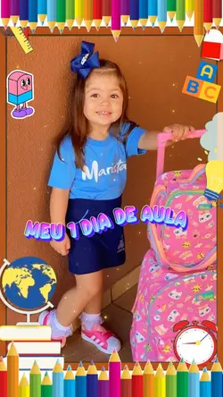 meu 1 dia de aula