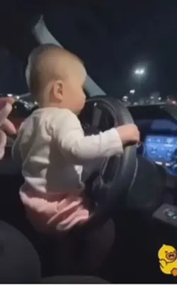 Baby Driving Car
