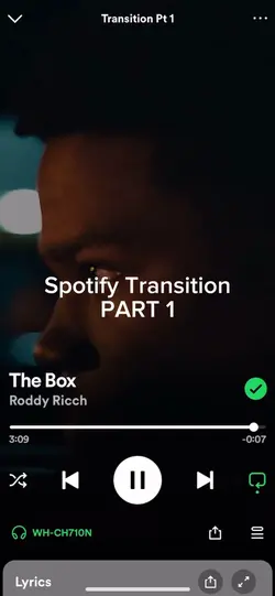 Spotify transition