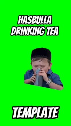 Hasbulla drinking te