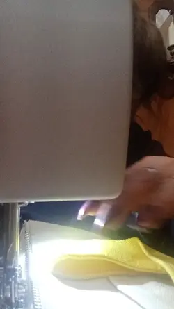 Sewing on zipper
