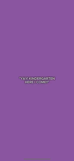 i miss kindergarten.