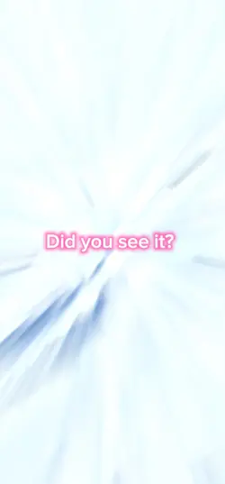 Did you see it? 