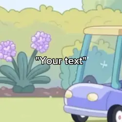 Bluey driving meme