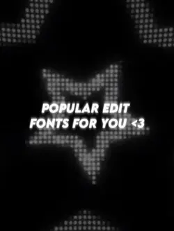 popular edit fonts