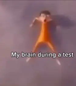 My brain during test
