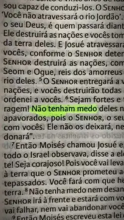Não tenha medo