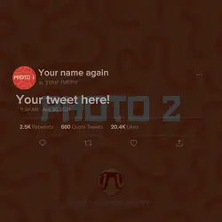 Tweet template
