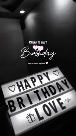 bday surprise for bf