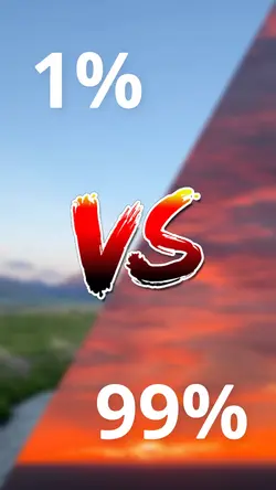 1% vs 99%