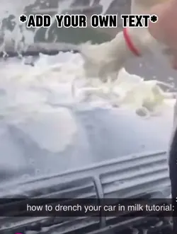 Milk car tutorial