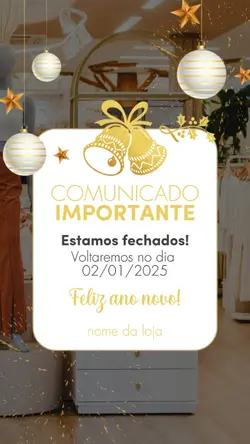 Aviso Loja Recesso