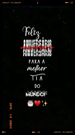 Aniversário Tia