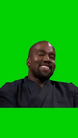 Kanye West smiling