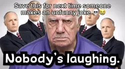 Unfunny joke