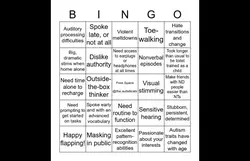 Autism bingo! 