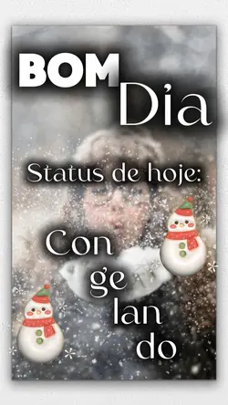 Bom dia congelando