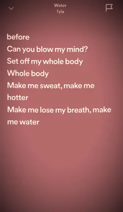 Make me water 