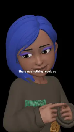 blue hair