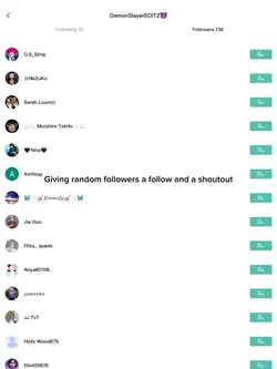 Following random 