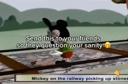 Mickey train meme