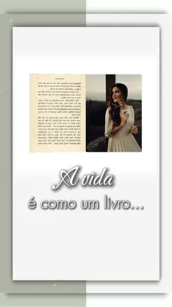 A vida é como livro