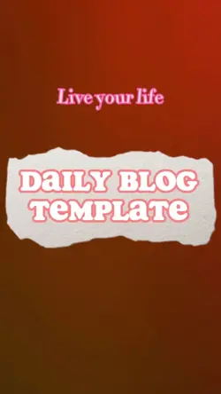 Daily Blog Template