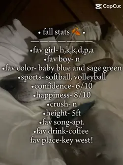 Fall stats 🍂🍁