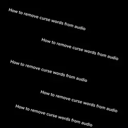 How to remove cuss