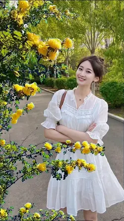 In the flowers