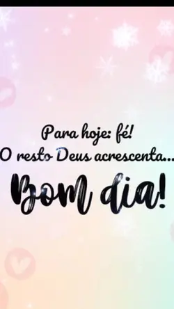 Bom dia!!