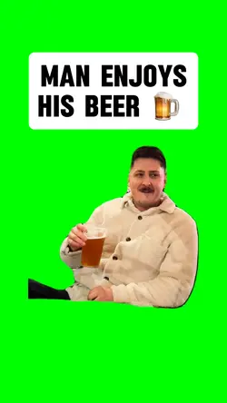 MAN DRINKING BEER