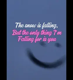 Snow is falling, but