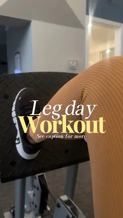 Leg day workout 