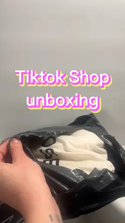 TikTok shop unboxing