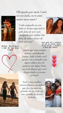 1 mês de amizade