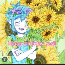 Happy birthday basil