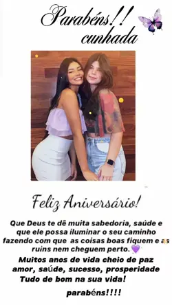 parabéns cunhada 