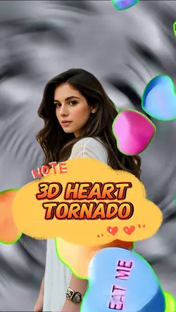 3D Heart tornado 