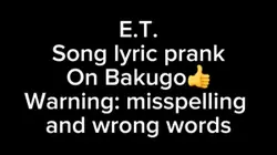 Song lyric prank