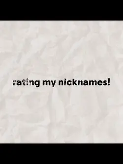 nicknames <3