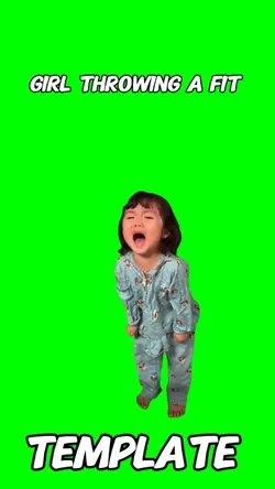 Girl throwing a fit